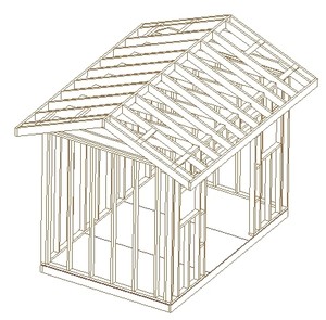 plans for a gable roof for a shed by 8\'x10\'x12\'x14\'x16