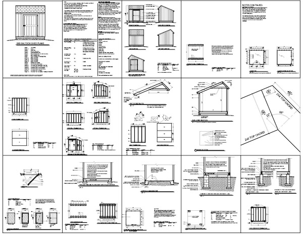 8x10 gable shed plans