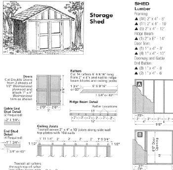 shed plans insulated garden shed plans by 8\'x10\'x12\'x14