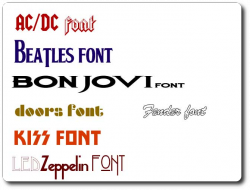 rock font
