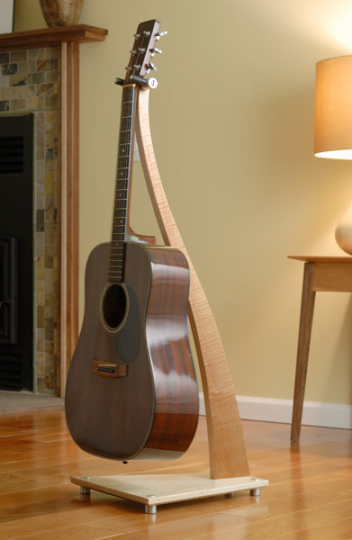 Wood Free Plans For Wooden Guitar Stand - Blueprints PDF 