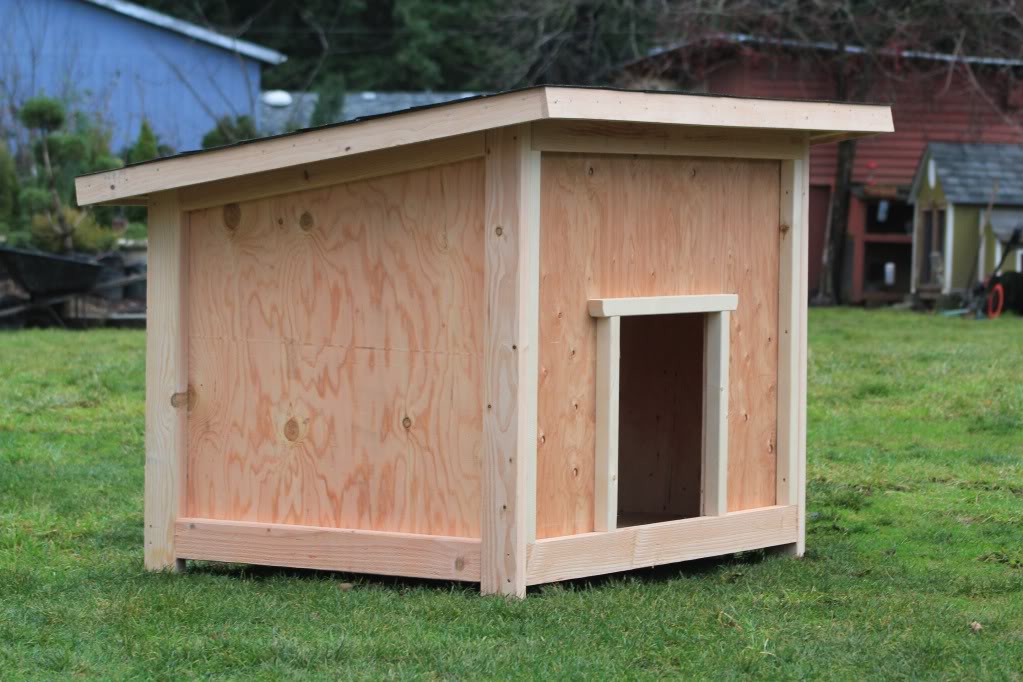 Wood Large Dog House Plans - Blueprints PDF DIY Download 