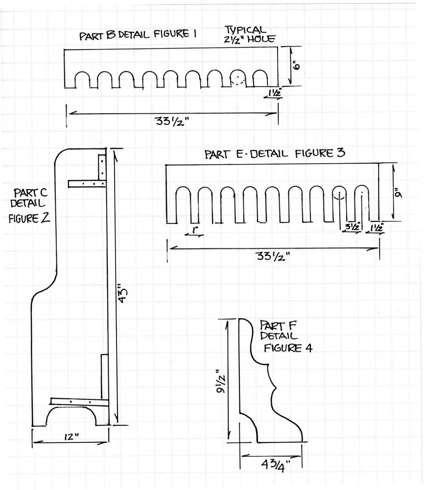Wood Wood Gun Rack Plans Blueprints PDF DIY Download How To build.