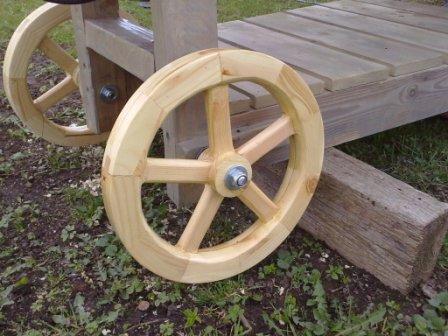 Wood Work Wooden Wheel Plans - Easy DIY Woodworking Projects Step by Step How To build.