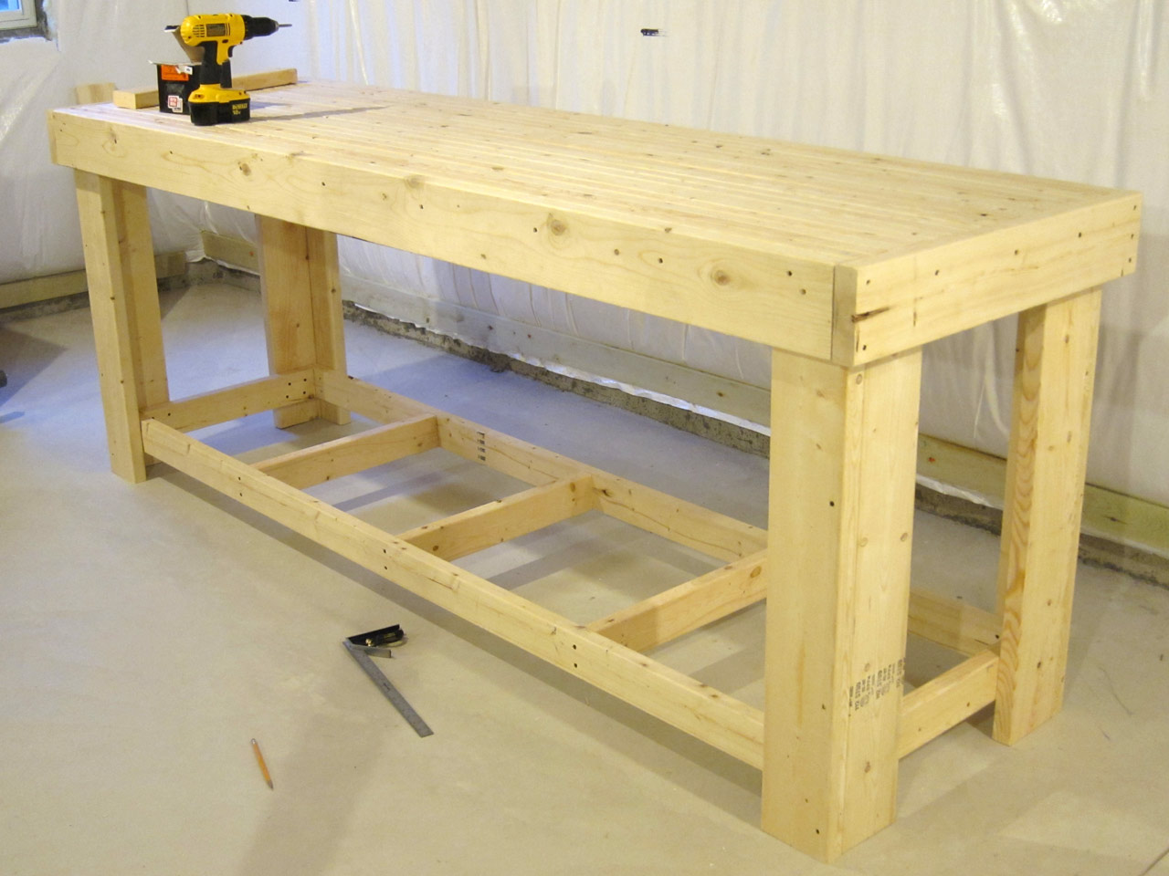 diy woodworking workbench